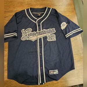 Vintage Georgetown By Colosseum Navy Athletic Jersey